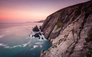 Картинка море, скалы, утро