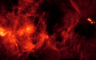 Картинка пыль, газ, IC 348, Perseus Molecular Cloud, NGC 1333, молекулярное облако Персей, области звёздообразования