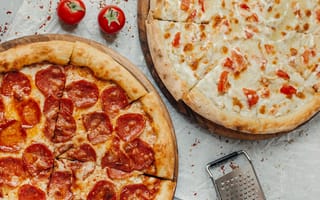 Картинка сыр, пицца, тесто, соус, томаты, pizza, пеперони, выпечка