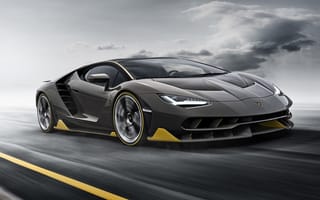 Обои Lamborghini Centenario, скорость, суперкар, машина, дорога