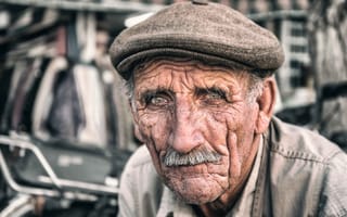 Обои Iran, Portrait, elderly man, Tehran