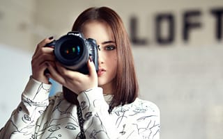 Картинка Mari, девушка, фотоаппарат