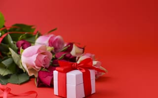 Картинка день рождения, подарок, розы