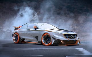 Картинка Mercedes-Benz, Silver, Tuning, S63, by Khyzyl Saleem, Future, Car, AMG