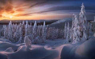 Картинка Russia, Ural, Sunrise, Taganay national park