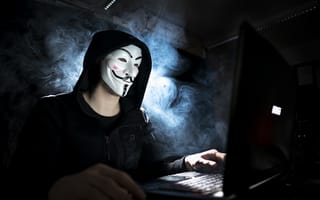 Обои Anonymous, человек, маска