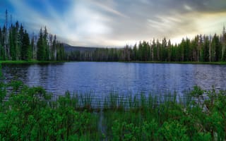 Картинка United States, Oregon, Belknap Springs, Luminar, lake