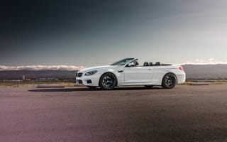 Картинка BMW, Strasse, Forged, Convertible, White, Front, Wheels, M6