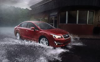 Картинка Subaru, Impreza, импреза, дождь, субару