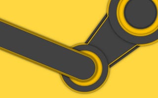 Картинка yellow, logo, steam