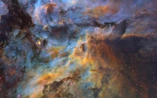 Картинка звёзды, пылевые облока, dust clouds, stars, Ignacio Diaz Bobillo, созвездие Киля