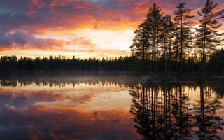 Картинка Tampere, lake Siikajärvi, Orivesi, Lauttakulma