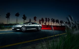 Картинка Aston Martin, Supercar, DB9, Night, Light, Front