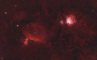 Картинка космос, звезды, туманность Ориона