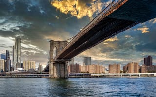 Картинка Manhattan, NYC, Brooklyn bridge