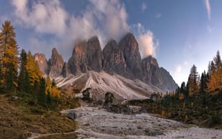 Картинка Italy, South Tyrol, Puez-Geisler Nature Park