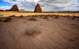 Картинка desert, Temples, Capitol Reef National Park, Cathedral Valley