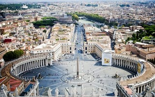 Картинка Ватикан, пьяцца Сан Пьетро, Площадь Святого Петра, St Peter's Square