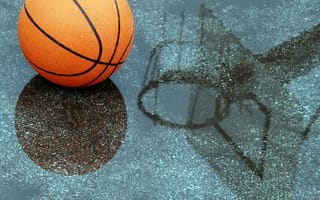 Картинка Баскетбол, Мяч, Отражение