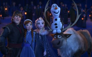 Картинка Олаф и холодное приключение, короткометражный мультфильм, приключения, комедия, Olafs Frozen Adventure, 2017