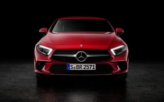 Картинка Мерседес - Бенц, Mercedes - Benz, седан, Mercedes CLS, red metallic, Los Angeles Auto Show, 2018