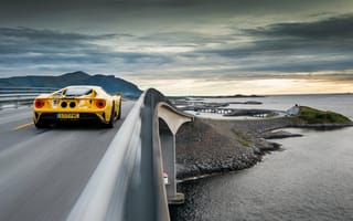 Картинка Форд, Ford, Atlantic Ocean Road, Norway, Ford GT, Норвегия, суперкар, 2017, Атлантическое шоссе