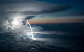 Картинка Грозовые облака, Молния