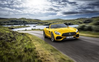 Обои Мерседес - Бенц, кабриолет, Mercedes - AMG GT S Roadster, 2019, Mercedes - Benz