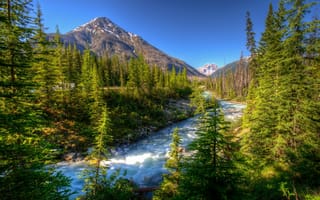 Картинка горная река, Канада, горы, Vermilion Kootenay, Canadian Rockies, природа Канады