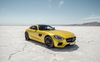 Картинка желтый мерседес, 2016, Mercedes-Benz AMG GT S, Мерседес АМГ ГТ С