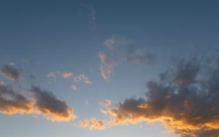 Картинка небо, облака, sky, sunset, clouds, закат
