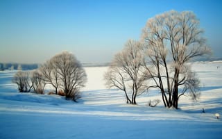 Картинка нарисованная зима, зимний пейзаж, зимовий пейзаж, намальована зима, картина зима