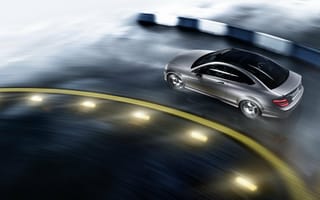 Картинка Mercedes-Benz C-класс, скорость, гонки, Мерседес, купе