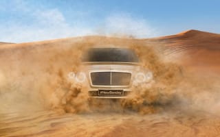 Картинка Бентли, пустыня, Bentley Bentayga, SUV, 2017