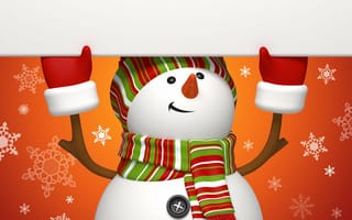 Картинка снежинки, orange, оранжевый, графика, праздник, graphics, snowflakes, снеговик, зима, snowman, public holiday, winter