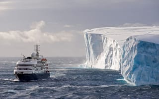 Картинка Ocean, лёд, Antarctica, Антарктида, айсберг, лайнер, Южный океан, Море Уэдделла, Corinthian