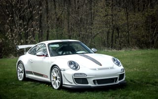 Картинка Porsche, white, белый, Порше, RS, природа, 911