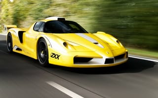 Обои Феррари, скорость, Ferrari, Желтый, FXX