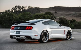Картинка Ford Mustang GT Apollo Edition, GT, Edition, форд, 2015, мустанг, Ford, White, Ford Mustang, белый, Mustang, White Mustang, Apollo, Tuning