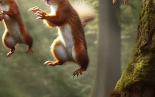 Картинка животное, трава, млекопитающее, открытый, середина пути, ИИ искусство, генеративный ИИ, созданный ИИ