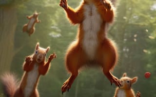 Картинка животное, трава, млекопитающее, открытый, середина пути, ИИ искусство, генеративный ИИ, созданный ИИ