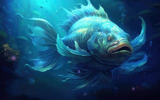 Картинка животное, вода, Морская биология, плавник, аквариум, под водой, риф, рыба, ИИ искусство