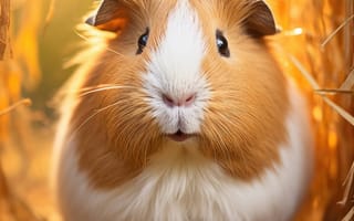 Картинка золотое сено, приятное поведение, деревенский шарм, уютная атмосфера, ИИ искусство