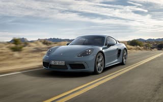 Картинка Porsche, скорость, порше, кайман, Cayman, 718, дорога