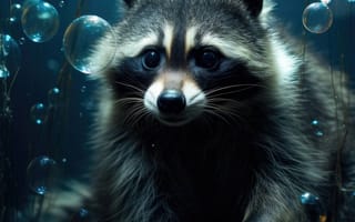 Картинка нежное свечение, соседняя среда, ночное сияние, безмятежное плавание, ИИ искусство