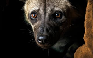 Картинка скрытый житель, каменные текстуры, ИИ искусство