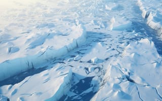 Картинка ледниковое величие, глубокий блюз, девственно белые, ледник, выносливость, климатическое чудо, холодная красота, ИИ искусство
