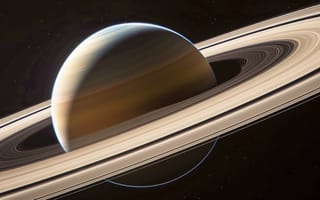 Картинка Сатурн, кольца, планета, газовый гигант, 3D рендеринг, космос, астрономия, космическое пространство, Солнечная система, ИИ искусство