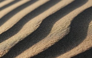 Картинка закат, тени, песок, пляж, дюны, золотой час, текстура, природные узоры, Солнечный лучик, контраст, ИИ искусство