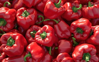 Картинка красный, болгарский перец, овощи, стручковый перец, свежий, здоровый, красочный, производить, вегетарианец, еда, блестящий, спелый, сырой, ИИ искусство